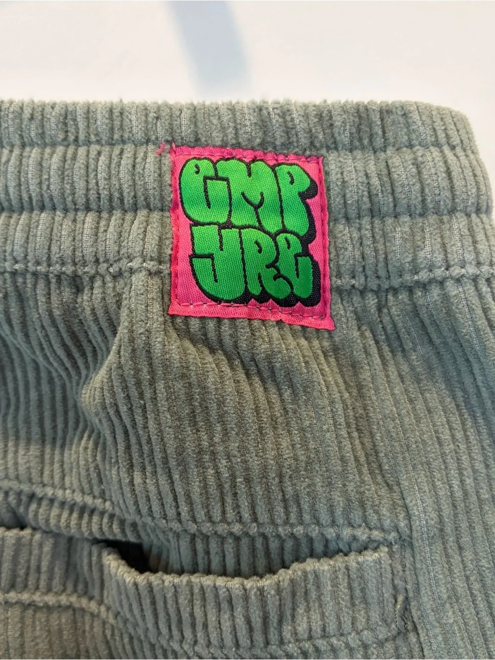 Empyre Green Corduroy Relaxed Fit Drawstring Pants Mens Size Small